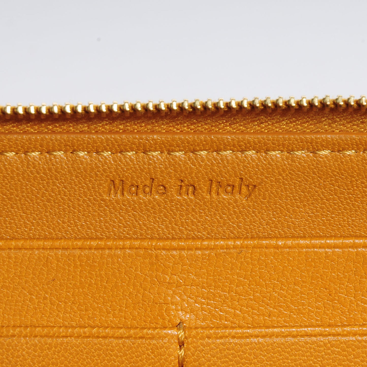 Lambskin Large Zip Around Multifunction Wallet Amber Ocean Blue