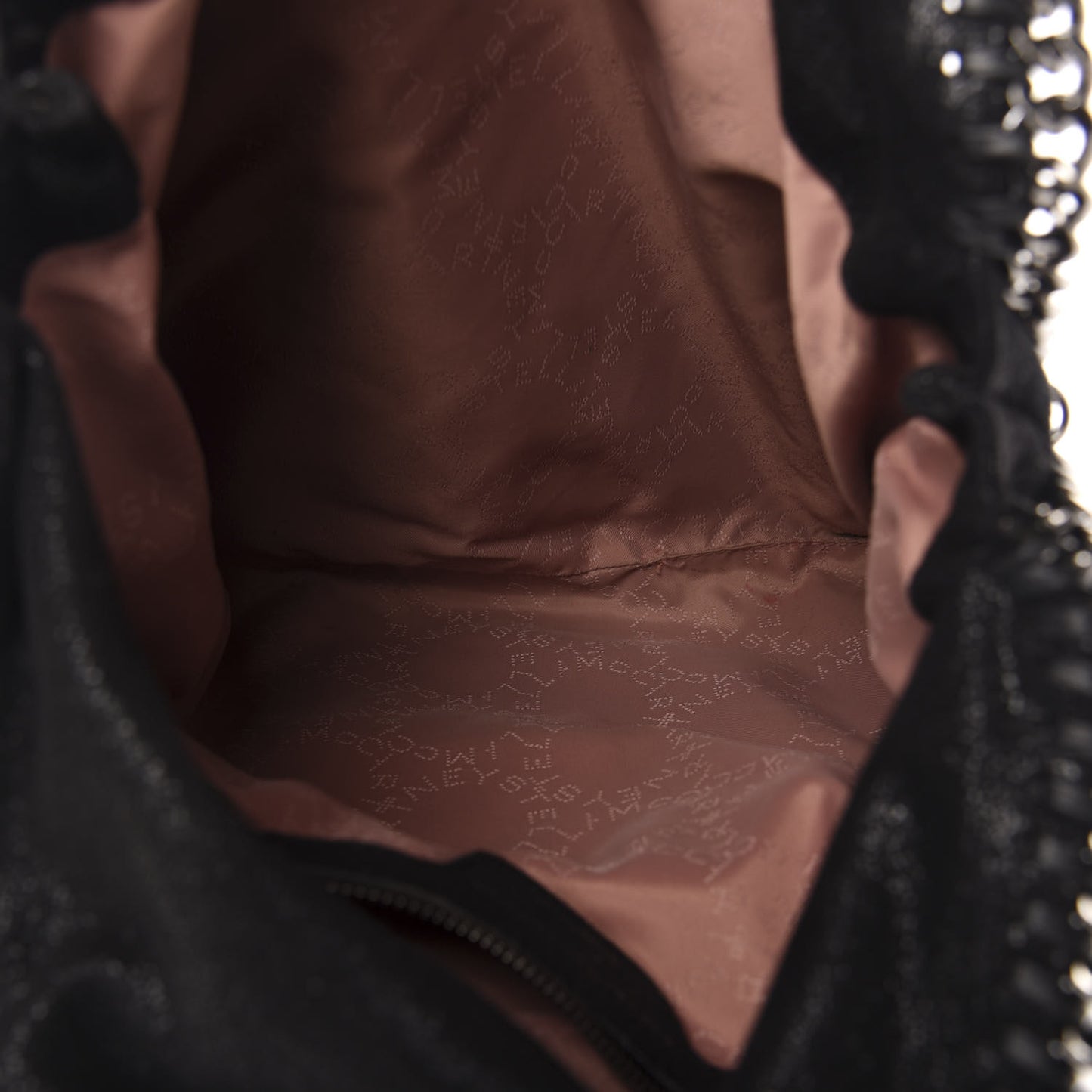 Shaggy Deer Falabella Fold Over Tote Black