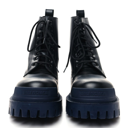 Balenciaga Calfskin Strike 20mm Lace Up Boots 40 Black 2 of 8