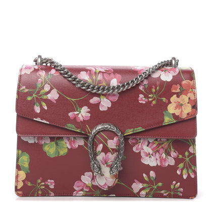 Gucci Calfskin Blooms Print Medium Dionysus Shoulder Bag Romantic Cherry Multicolor 1 of 10