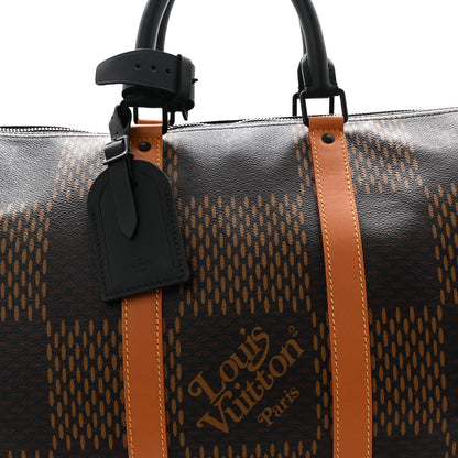 Louis Vuitton x Nigo Giant Damier Ebene Monogram Keepall Bandouliere 50 11 of 19