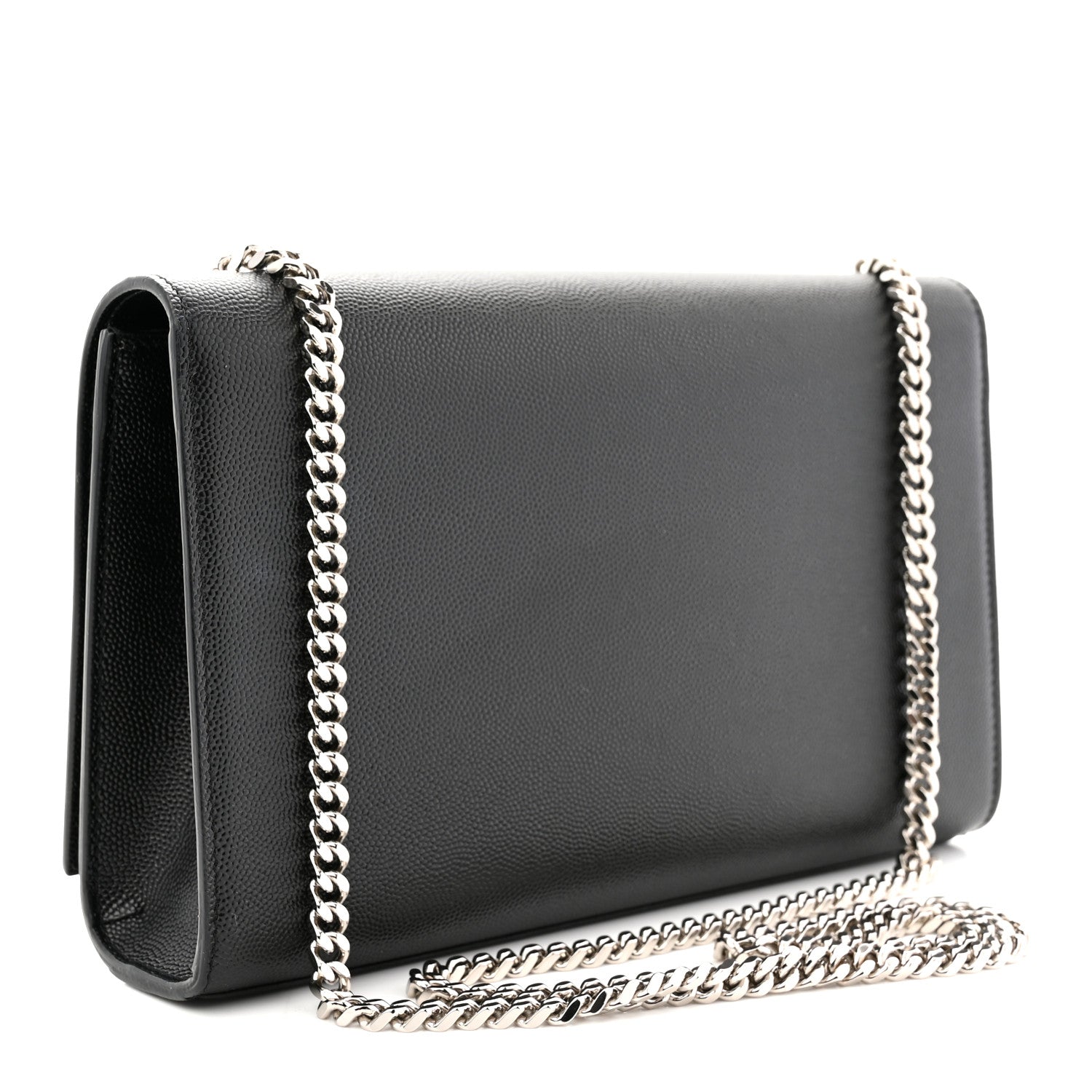 Saint Laurent Grain De Poudre Medium Classic Monogram Kate Satchel Black 3 of 11