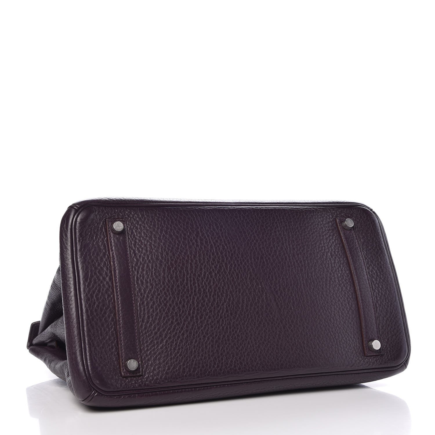 Hermes Taurillon Clemence Birkin 35 Raisin 4 of 36