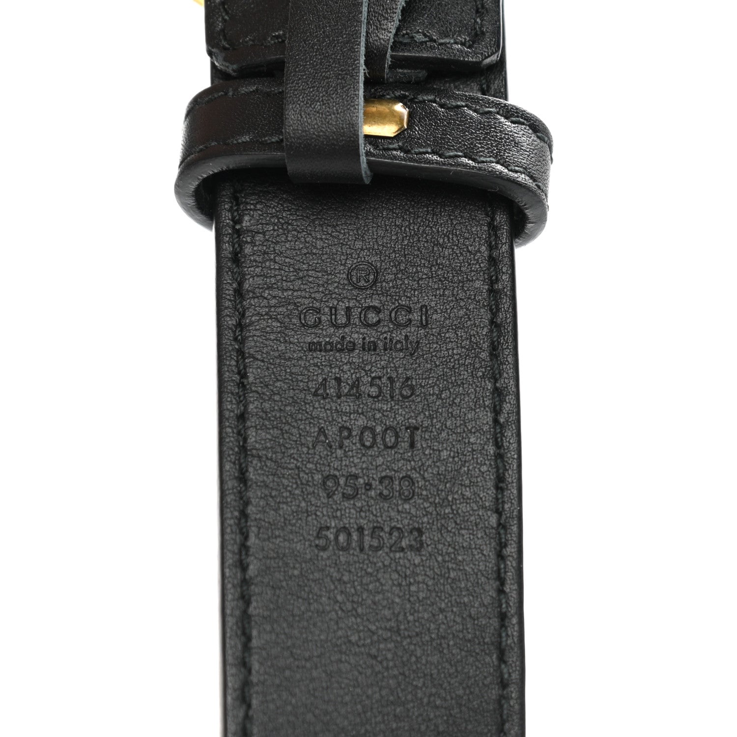 Gucci Calfskin Double G 30mm Belt 95 38 Black 5 of 6