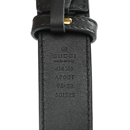 Gucci Calfskin Double G 30mm Belt 95 38 Black 5 of 6