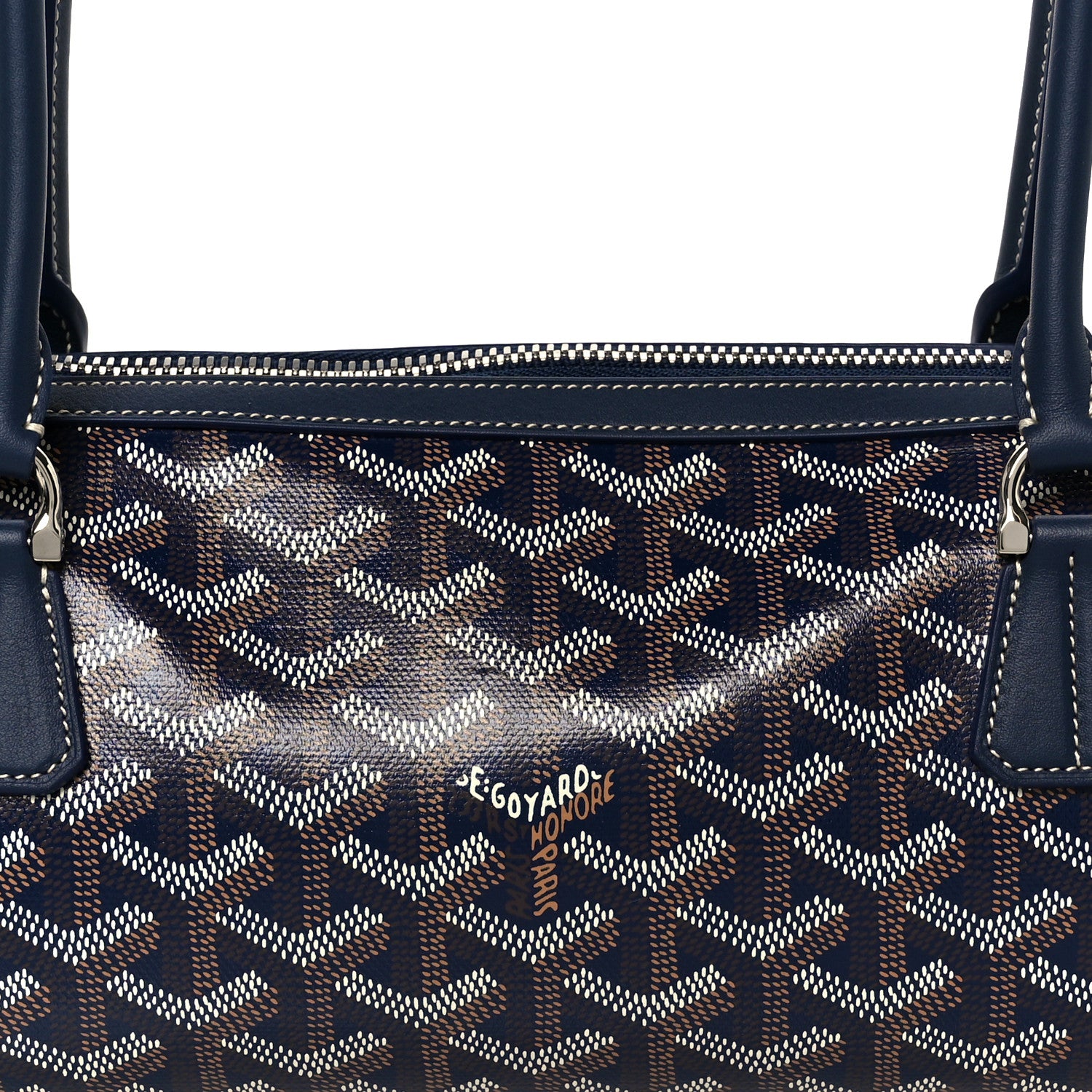 Goyard Goyardine Bonbonniere Bag Navy 8 of 10