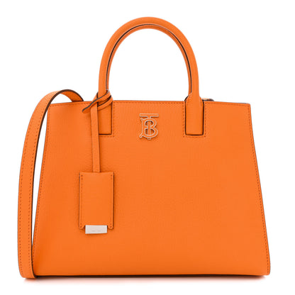 Burberry Grainy Calfskin Mini Frances Tote Orange 1 of 10