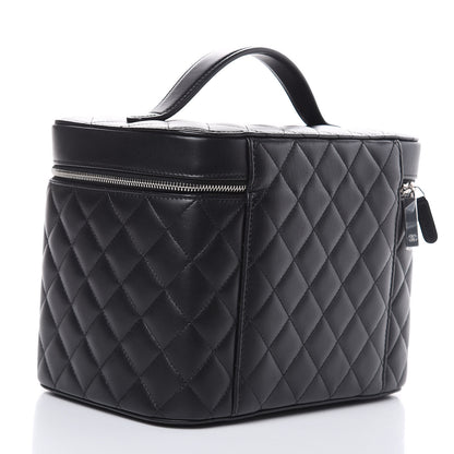Chanel Lambskin Quilted Small Vanity Pouch Black 3 of 10