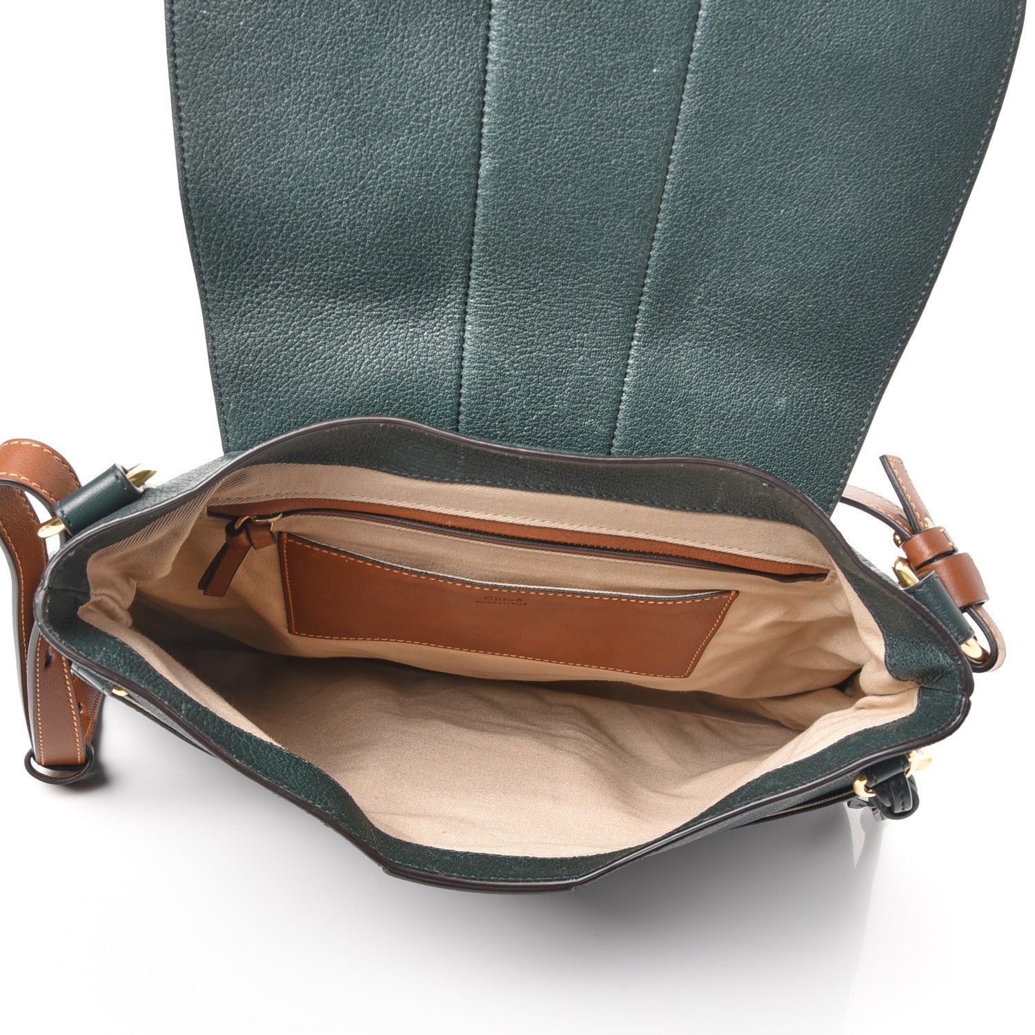 Chloe Lambskin Medium Lexa Shoulder Bag Intense Green 5 of 10