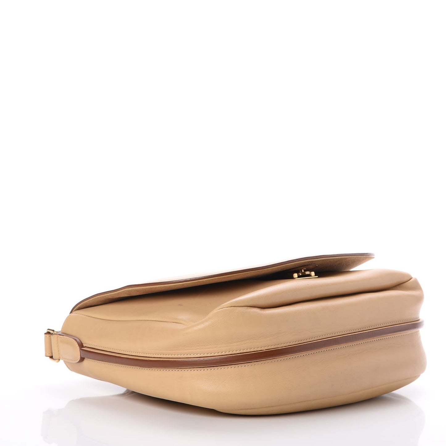 Natural Calfskin Trotteur Messenger Chamois