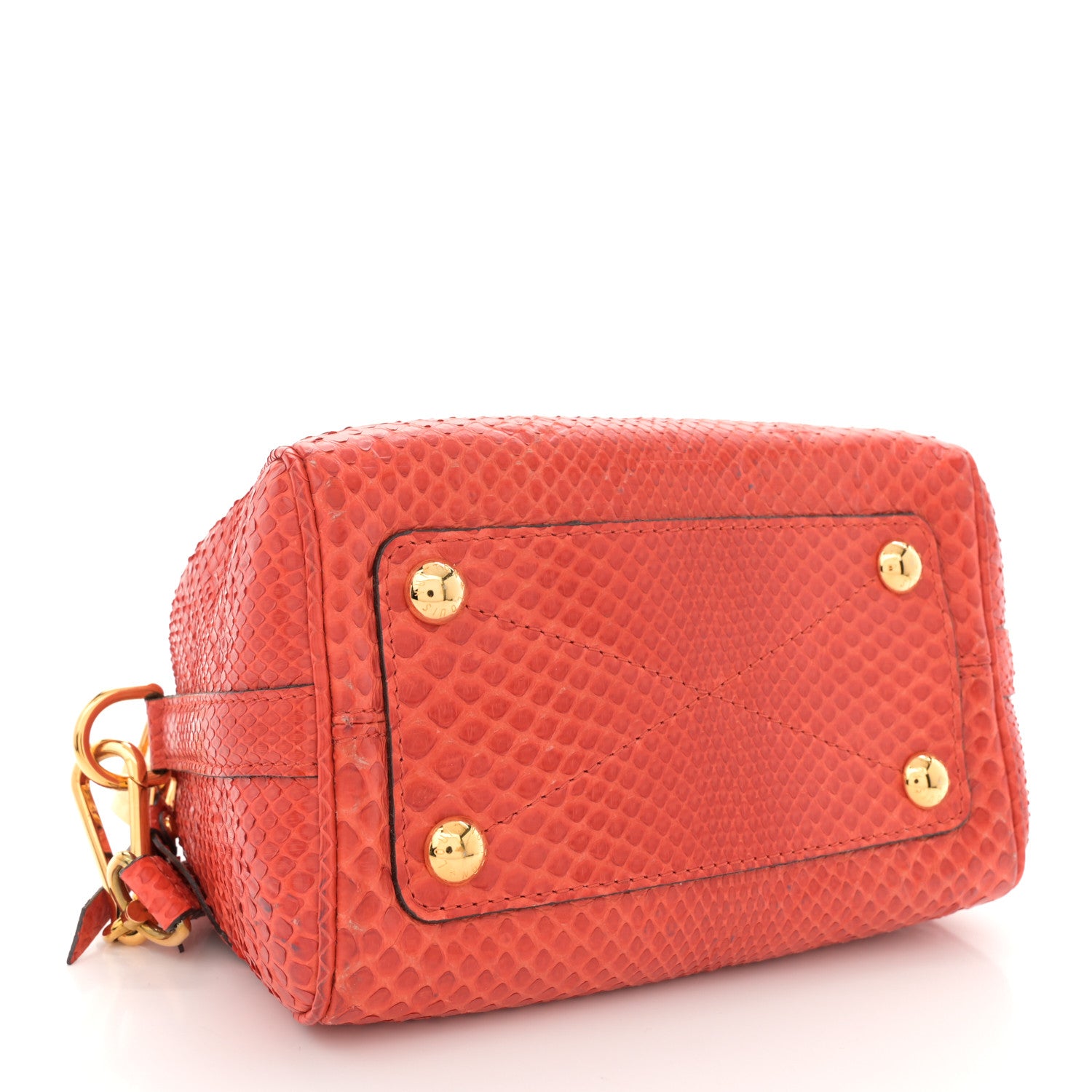 Louis Vuitton Snakeskin Embossed Monogram Speedy Bandouliere 20 Orient 4 of 10