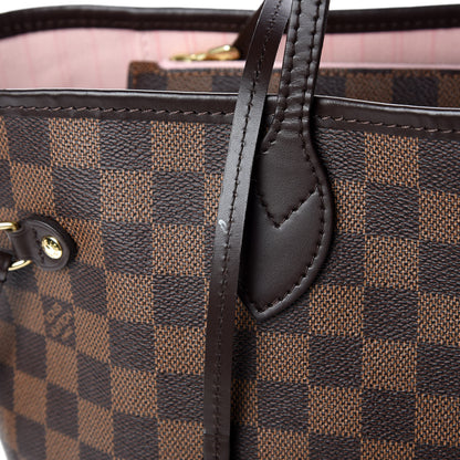 Louis Vuitton Damier Ebene Neo Neverfull MM Rose Ballerine 18 of 18