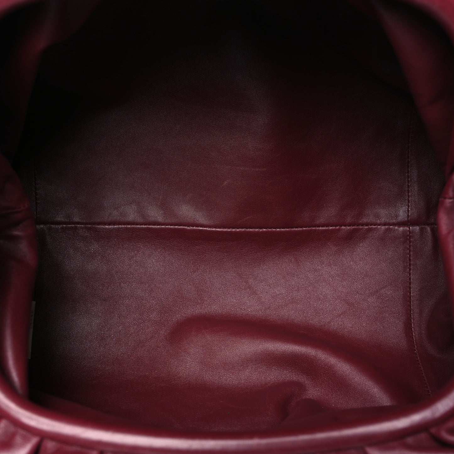 Smooth Butter Calf The Pouch Oversized Clutch Bordeaux