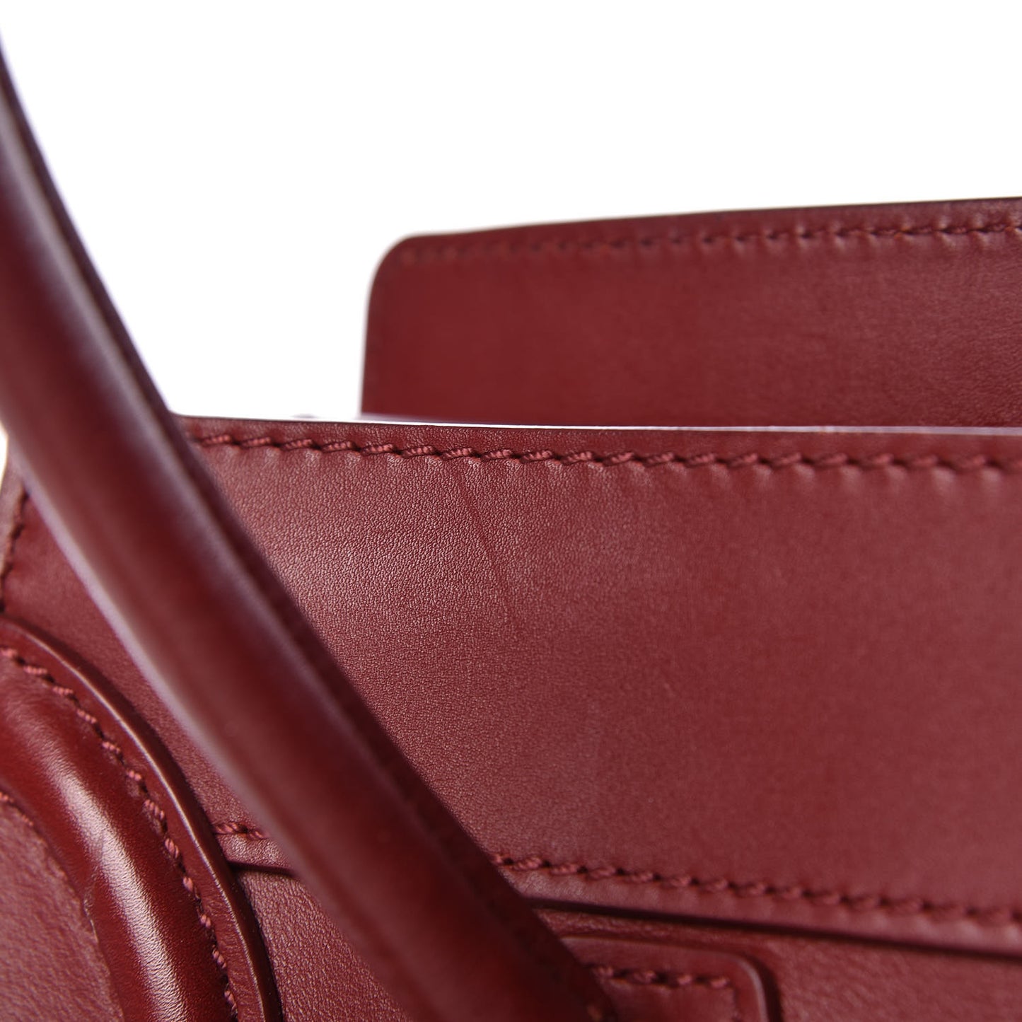 Smooth Calfskin Micro Luggage Rust