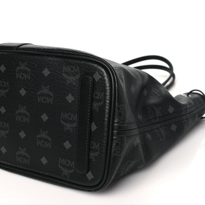MCM Visetos Medium Liz Reversible Shopper Tote Black 10 of 16