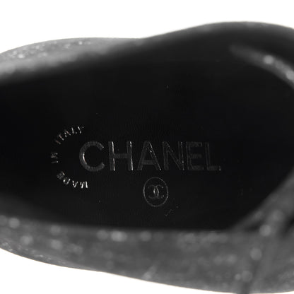 Chanel Metallic Suede Pearl Short Ankle Boots 39 Argent 8 of 10