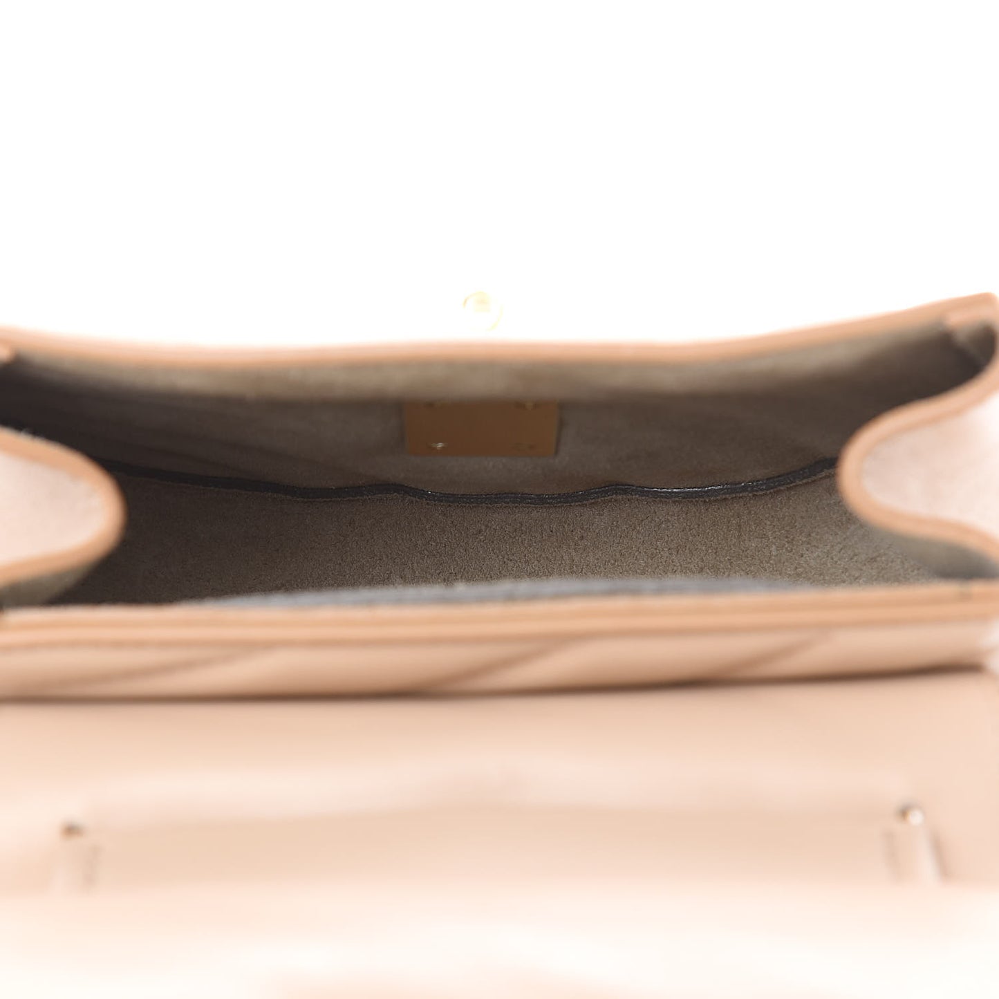 Calfskin Quilted Mini Drew Bijou Shoulder Bag Pearl Beige