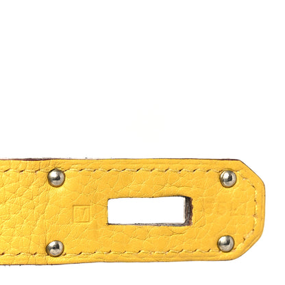 Hermes Taurillon Clemence Jypsiere 34 Jaune Ambre 7 of 16