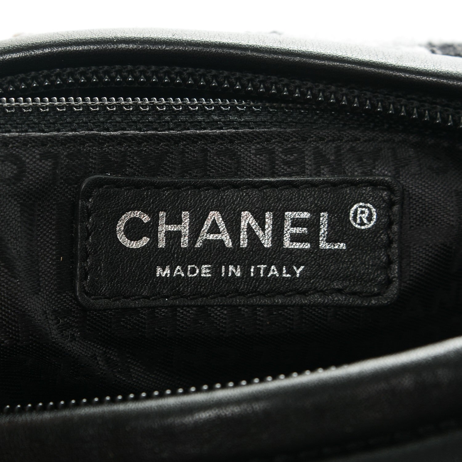 Chanel Tweed Quilted Camellia Shoulder Bag Black 7 of 8