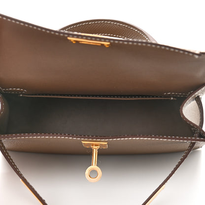 Hermes Epsom Mini Kelly Sellier 20 Etoupe 5 of 11