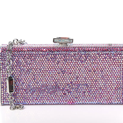 Judith Leiber Swarovski Crystal Minaudiere Clutch Pink 13 of 13