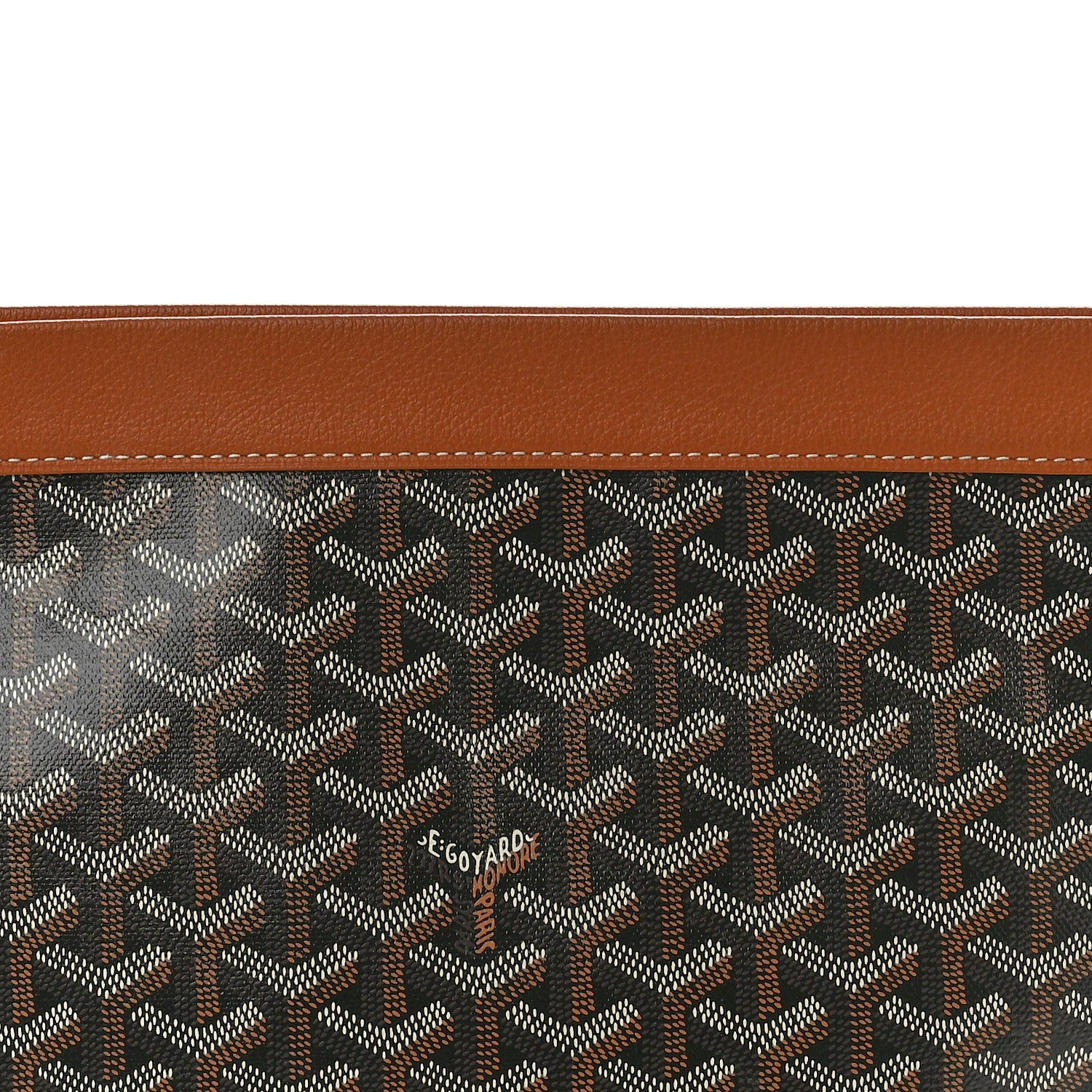 Goyard Goyardine Conti Pouch Black Gold 7 of 9