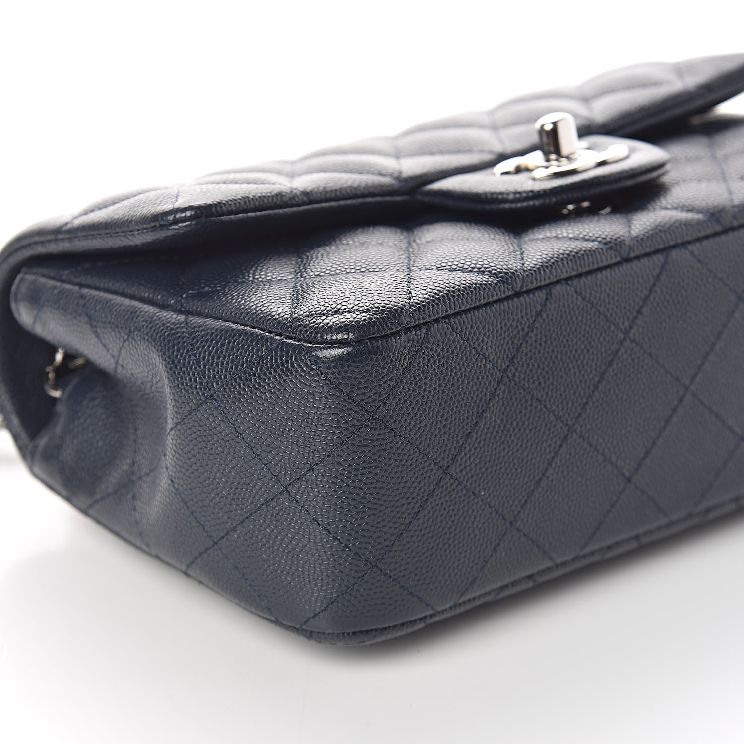 Chanel Caviar Quilted Mini Rectangular Flap Navy 6 of 11