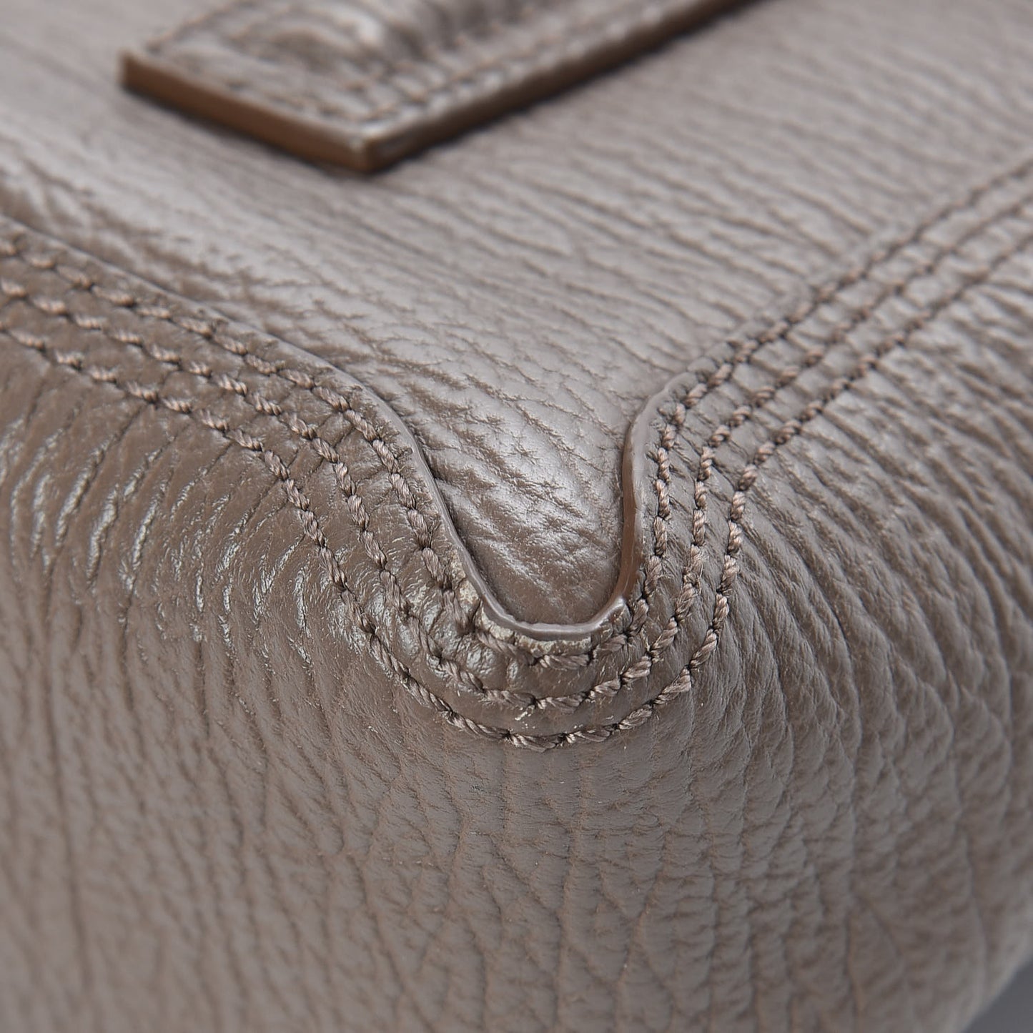 3.1 Textured Calfskin Mini Pashli Satchel Taupe