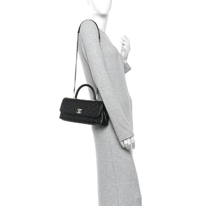 Chanel Caviar Quilted Maxi East West Coco Handle Flap Black 2 of 10