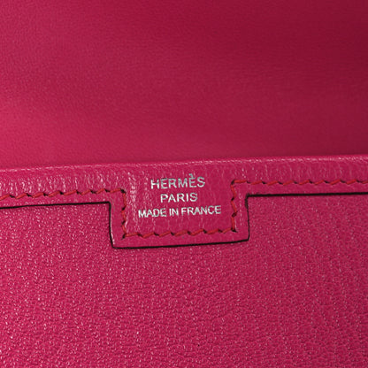 Hermes Chevre Mysore Jige Elan 29 Clutch Rose Shocking 6 of 7