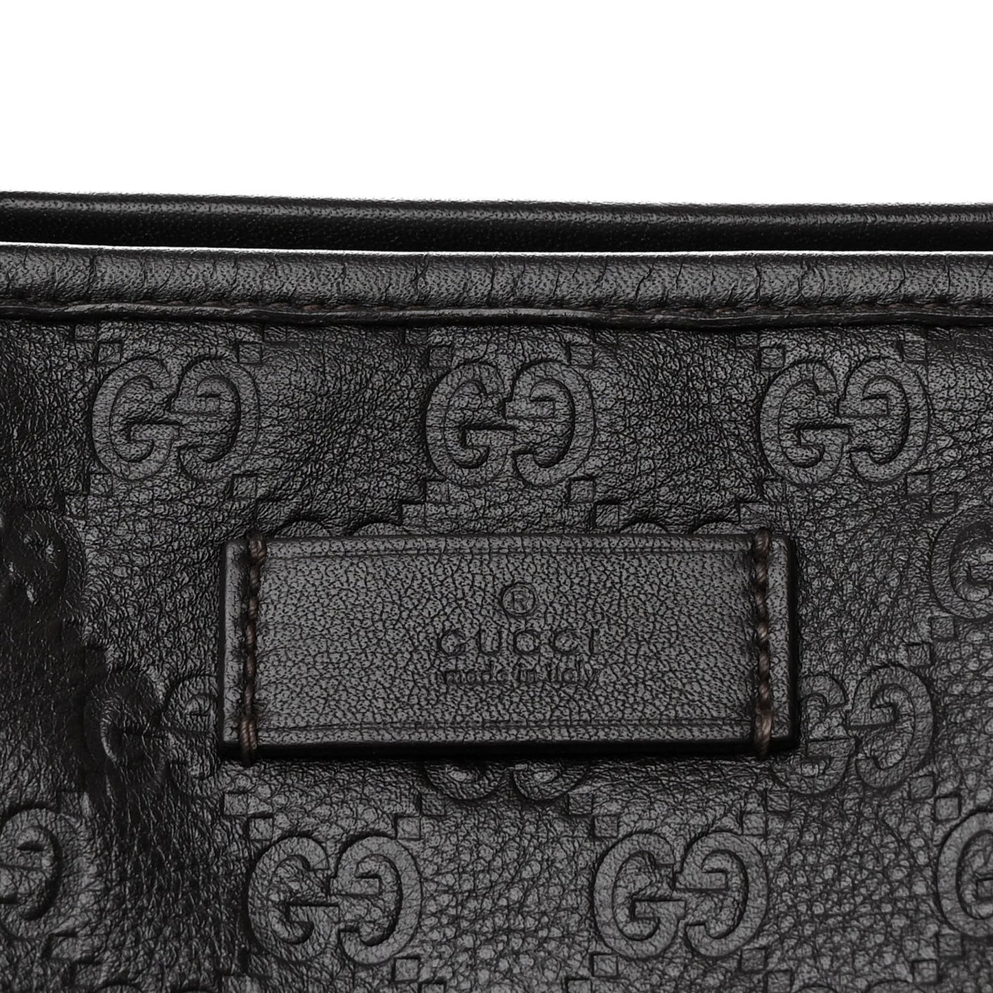 Guccissima Medium Joy Tote Bag Dark Brown