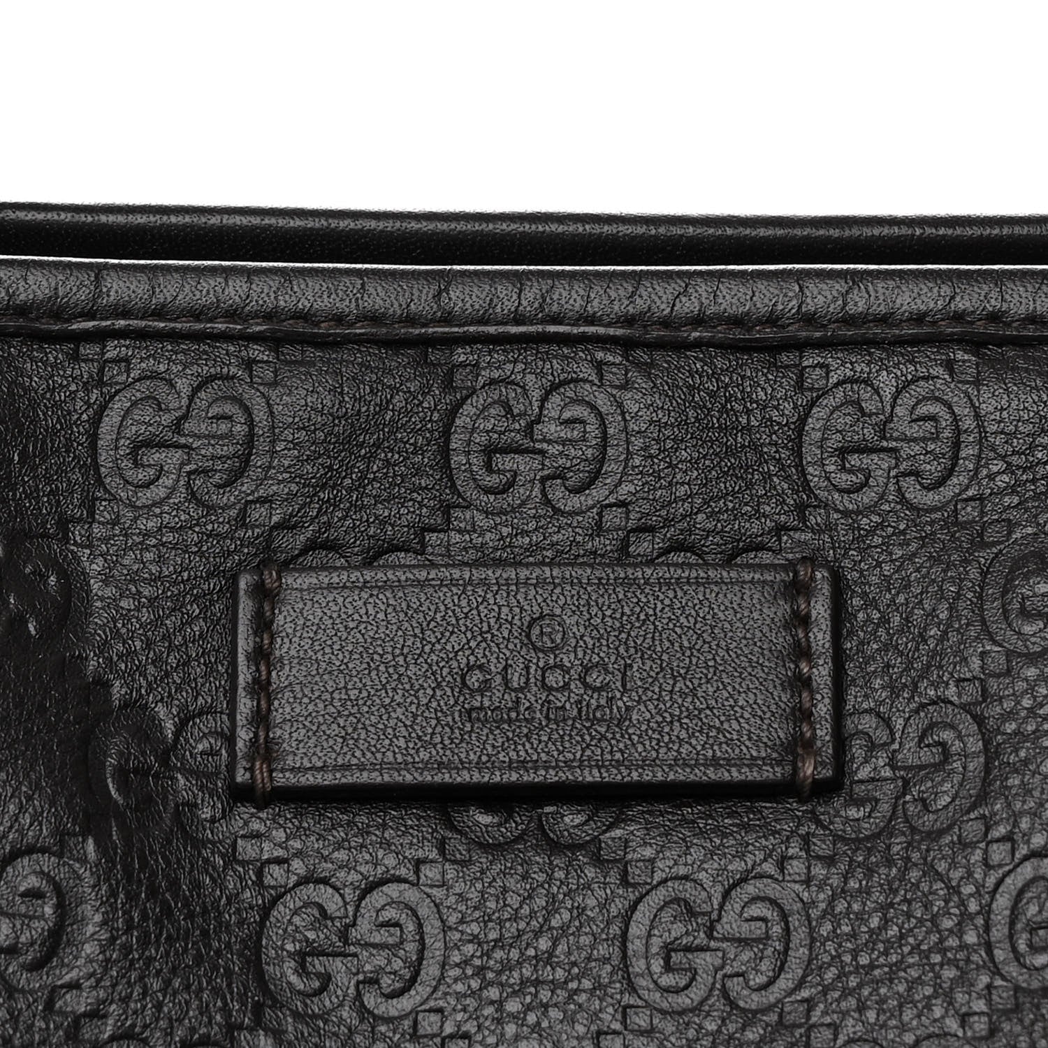 Gucci Guccissima Medium Joy Tote Bag Dark Brown 8 of 10