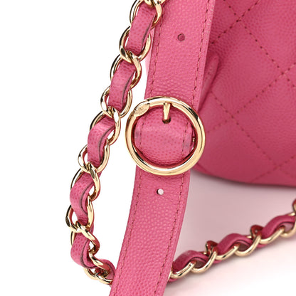 Chanel Caviar Quilted Large CC Day Backpack Pink 14 of 14