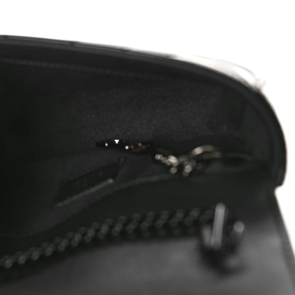 Gucci Patent Lambskin Enamel Matelasse Monochrome Super Mini GG Marmont Shoulder Bag Black 5 of 8