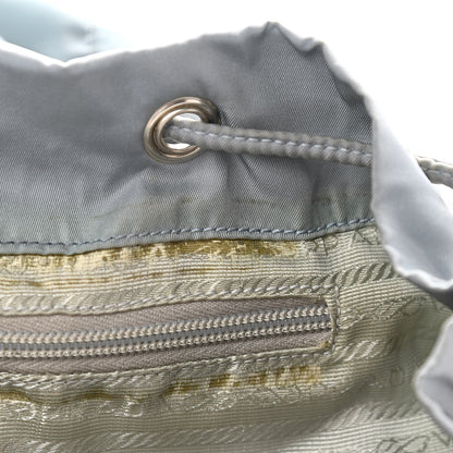 Prada Nylon Vela Patent Backpack Argento 7 of 17