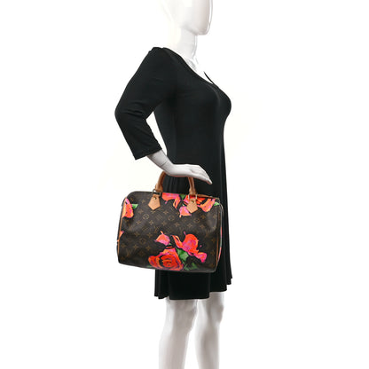 Louis Vuitton Monogram Roses Speedy 30 2 of 13