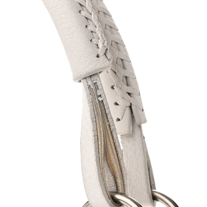 Christian Dior Calfskin Braided Gaucho Double Saddle Bag White 15 of 16