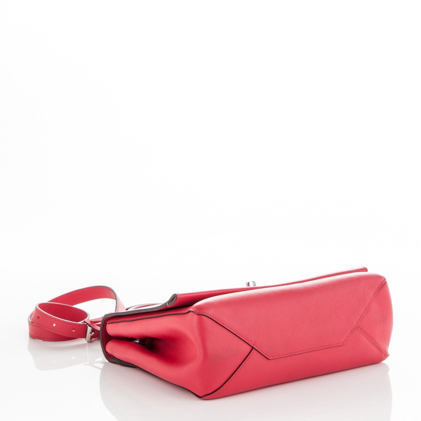 Soft Calfskin Lockme II Top Handle Rubis