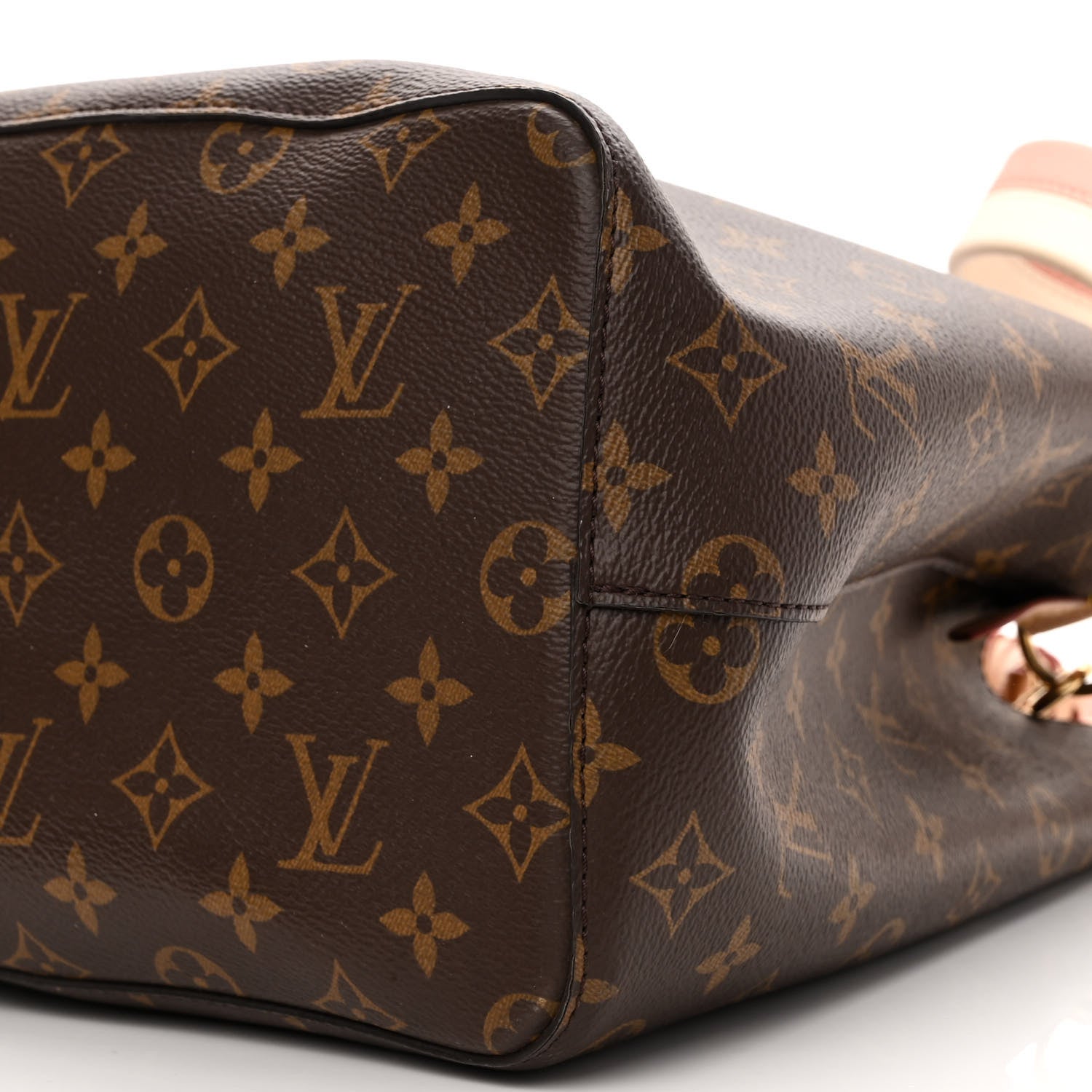 Louis Vuitton Monogram Braided Neonoe MM Peach Cream 10 of 11