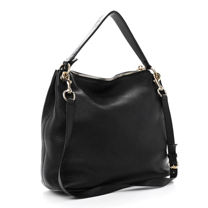 Gucci Pebbled Calfskin Large Soho Hobo Black 3 of 12