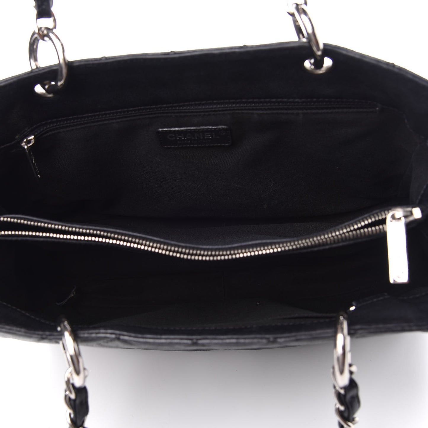 Caviar Quilted Grand Shopping Tote GST Black