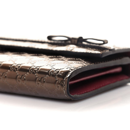 Gucci Metallic Microguccissima Mayfair Continental Wallet Bronze 6 of 12