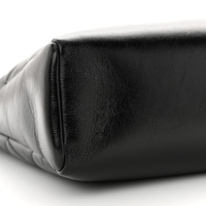 Chanel Shiny Lambskin Quilted Small 31 Shopping Bag Black 9 of 10