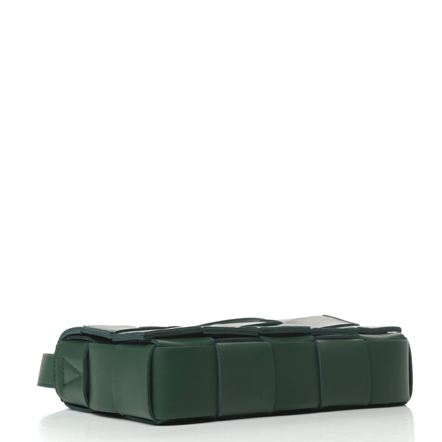Bottega Veneta Lambskin Maxi Intrecciato Cassette Crossbody Bag Raintree Green 4 of 8