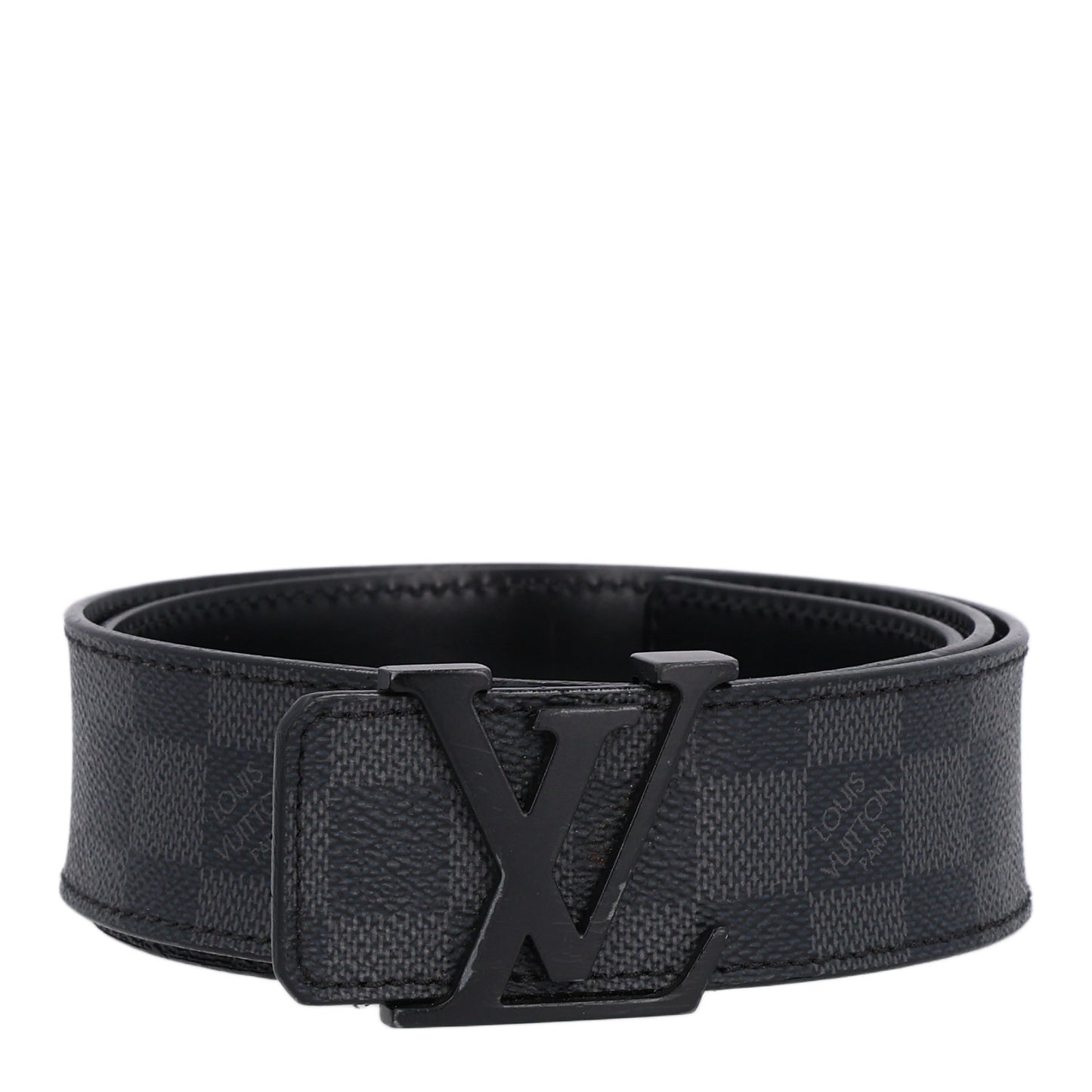 Calfskin Damier Eclipse 40mm LV Initiales Reversible 85 34 Belt