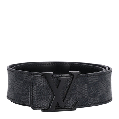 Louis Vuitton Calfskin Damier Eclipse 40mm LV Initiales Reversible 85 34 Belt 1 of 8