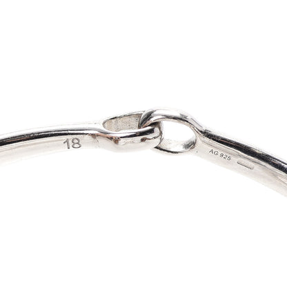 Gucci Sterling Silver Bamboo Horsebit Bracelet 5 of 5