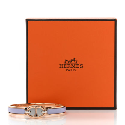 Hermes Enamel Mini Clic Chaine d'Ancre Bracelet PM Parme 5 of 5