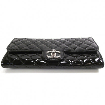Chanel Patent Quilted Clutch Bag Black 5 of 10