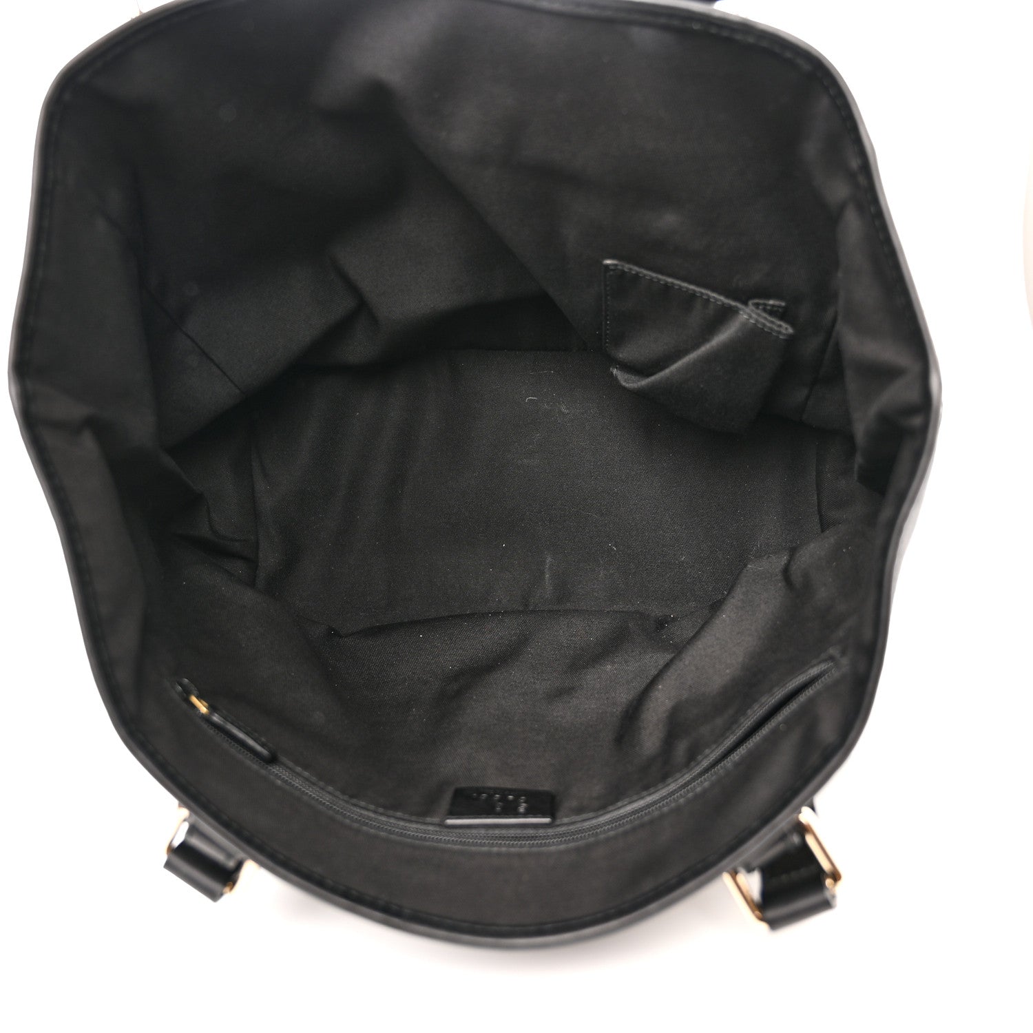 Gucci Denim Monogram Medium Jolicoeur Tote Black 5 of 11